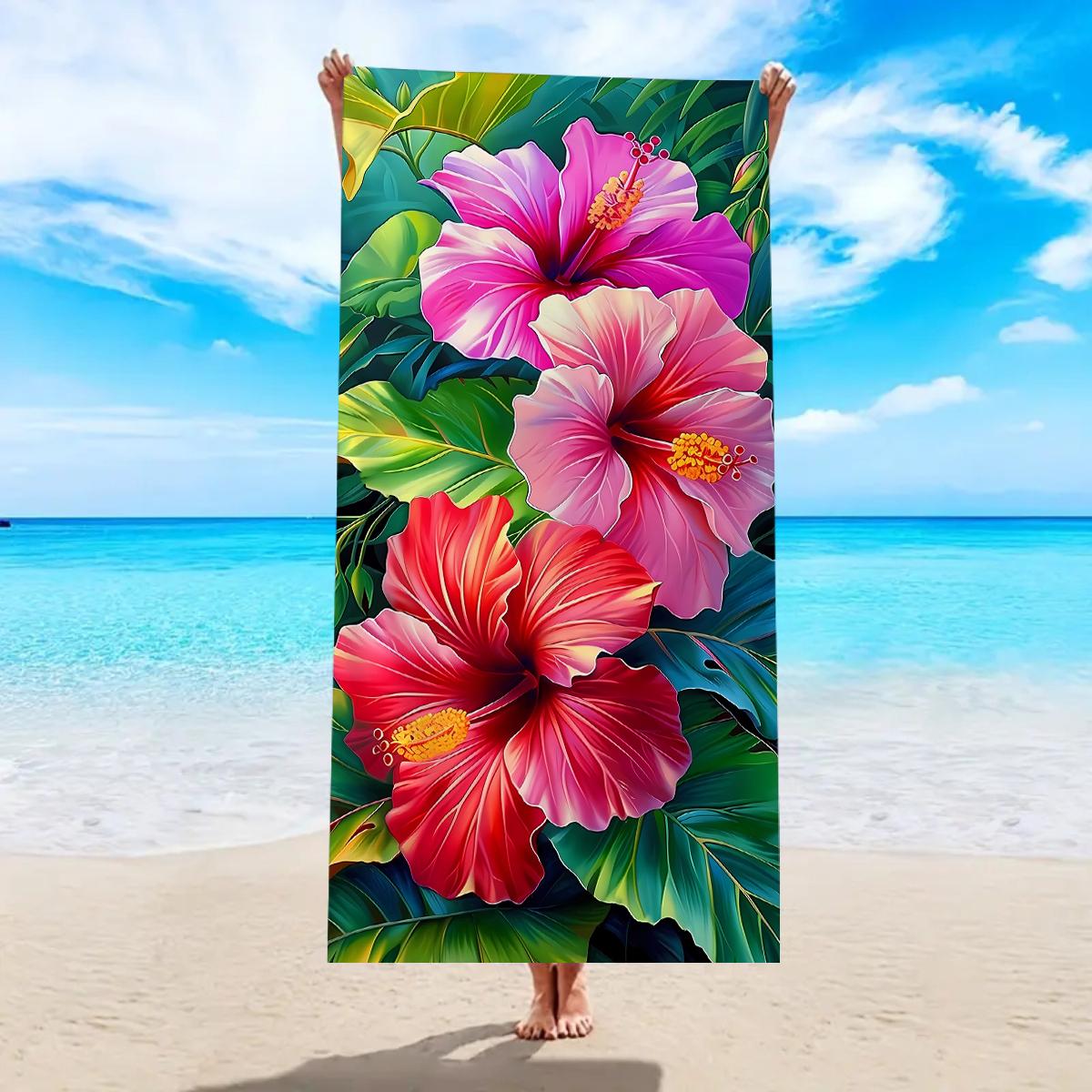 1pc tropical floral palm tree pattern ultra-fine fiber beach towel, suitable for camping, beach, swimming essential beach towel W40*H60(CM)
1pc tropical floral palm tree pattern ultra-fine fiber beach towel, suitable for camping, beach, swimming essential beach towel W40*H60(CM)
