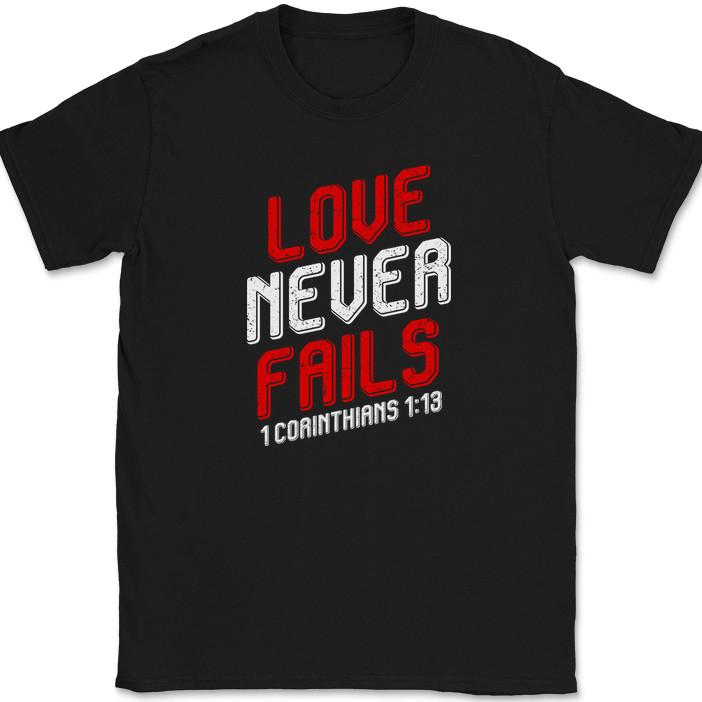 Love Never Fails T-Shirt Christian Religious Bible Praise Worship Jesus God Tee L
Love Never Fails T-Shirt Christian Religious Bible Praise Worship Jesus God Tee L