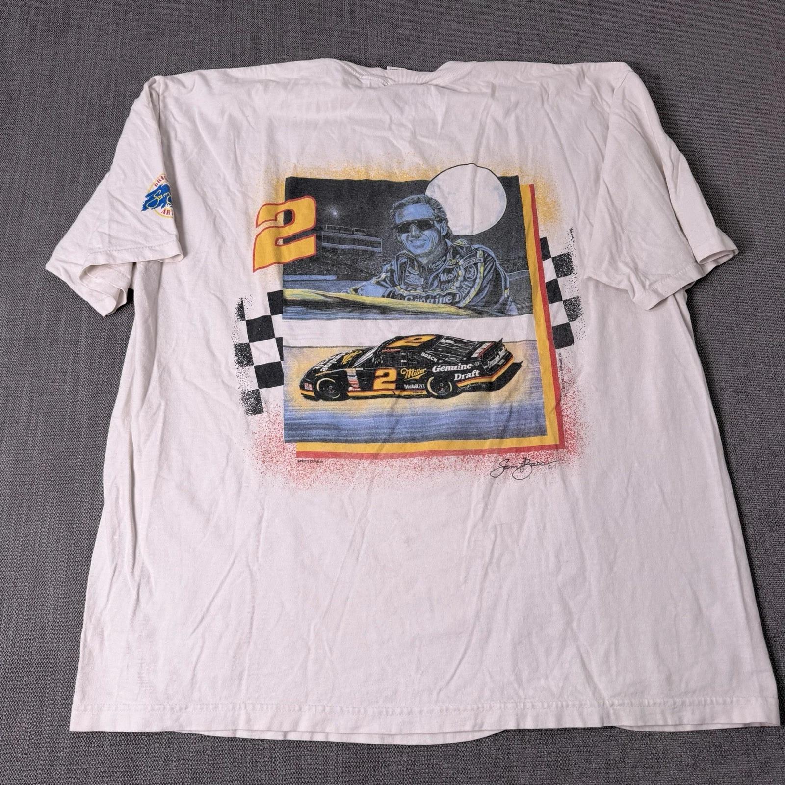 Vintage 90s Rusty Wallace NASCAR TT-Shirt Mens XL White USA Made M
Vintage 90s Rusty Wallace NASCAR TT-Shirt Mens XL White USA Made M