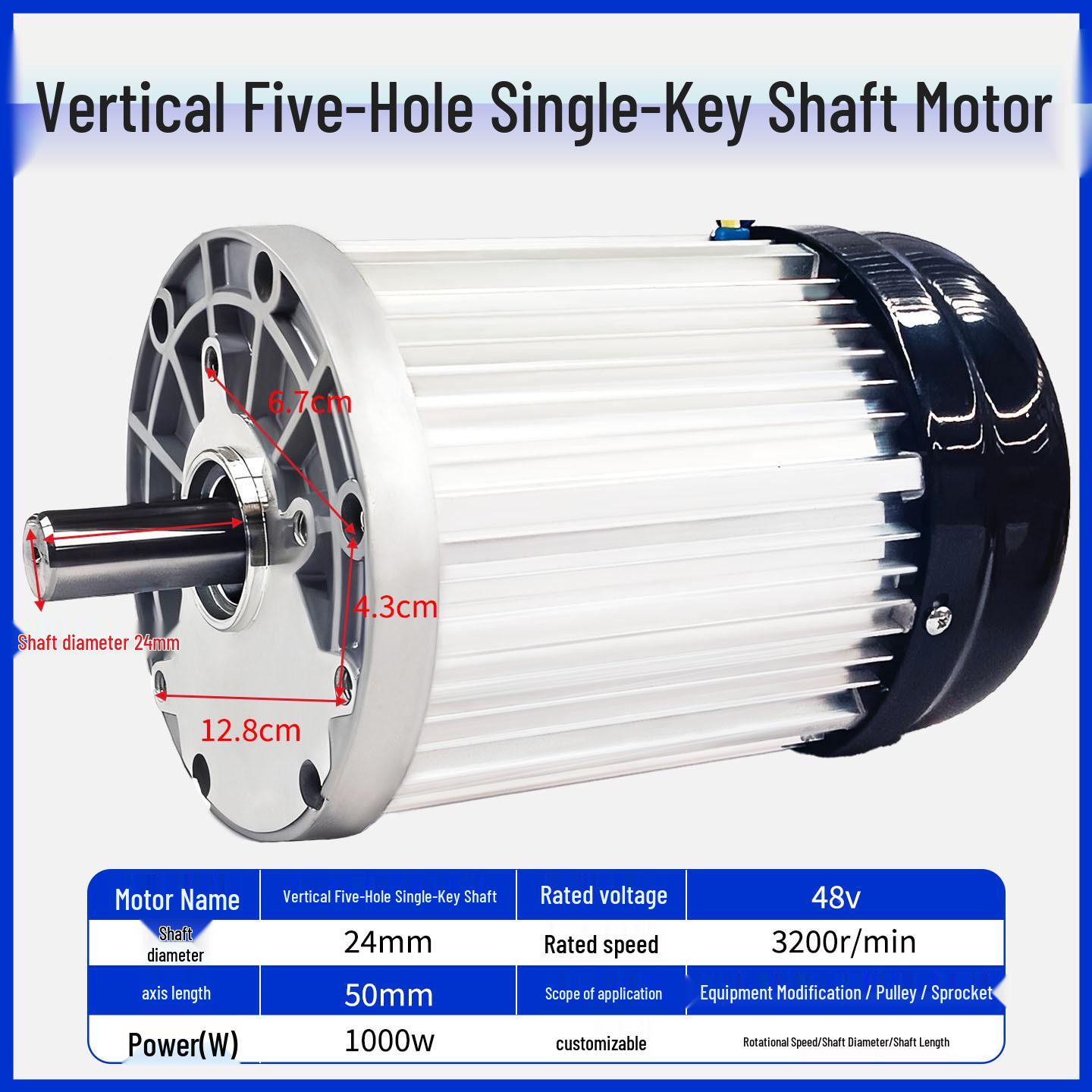 High-Power 24V/48V DC Brushless Motor for Forklift and Rail Car Modifications
High-Power 24V/48V DC Brushless Motor for Forklift and Rail Car Modifications