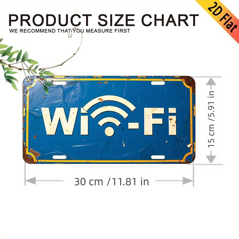 2D Flat, 1pc Vintage WiFi Metal Sign - 6x12 Inch Aluminum Wall-Mounted Decorative Plaque with Wi-Fi Symbol, Perfect for Home 15x30cm(5.9x7.8inch)
2D Flat, 1pc Vintage WiFi Metal Sign - 6x12 Inch Aluminum Wall-Mounted Decorative Plaque with Wi-Fi Symbol, Perfect for Home 15x30cm(5.9x7.8inch)