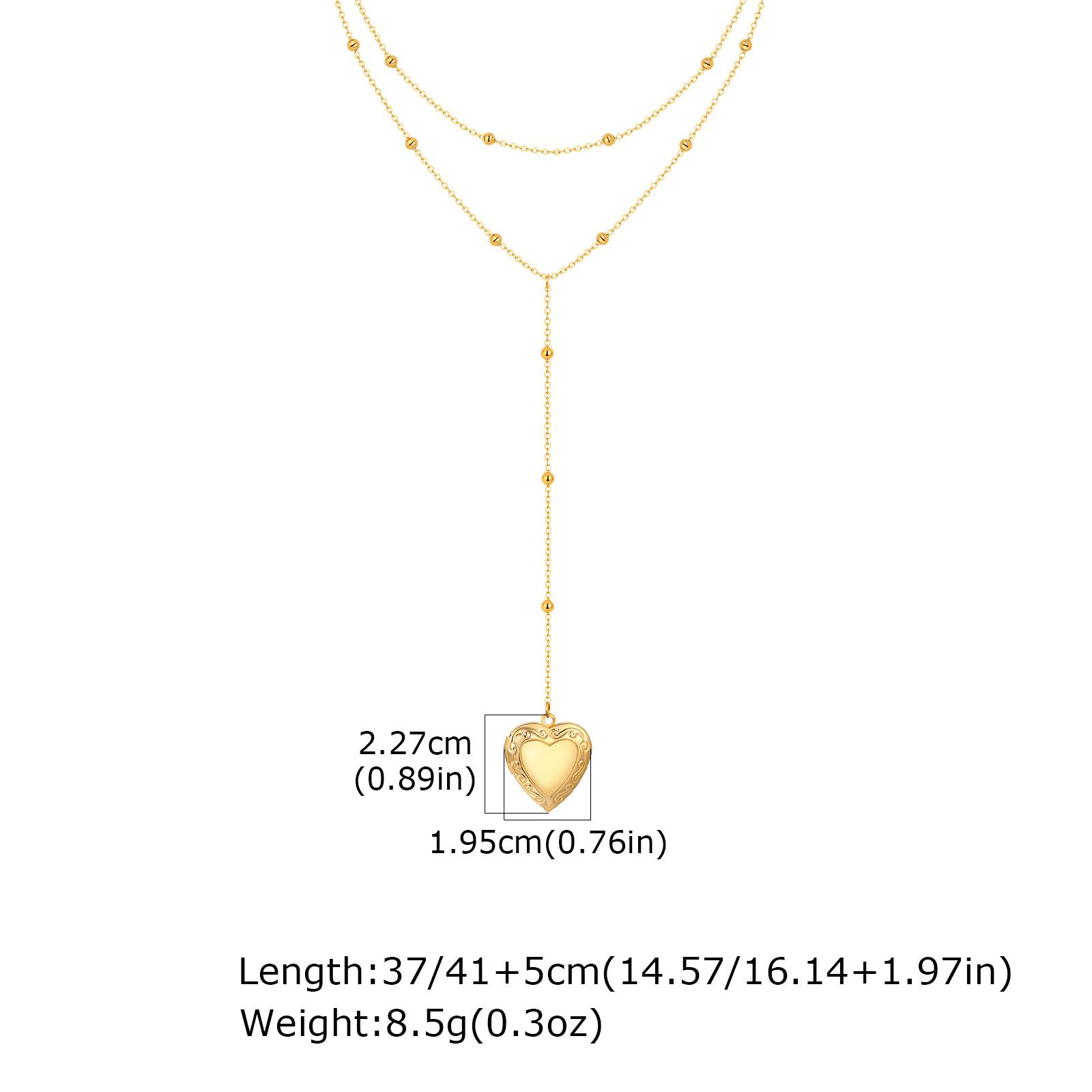 Classic Heart Locket Pendant Beaded Chain Necklace for Women Stainless Steel Family BFF Pendant Trendy Collar Jewelry Gifts
Classic Heart Locket Pendant Beaded Chain Necklace for Women Stainless Steel Family BFF Pendant Trendy Collar Jewelry Gifts