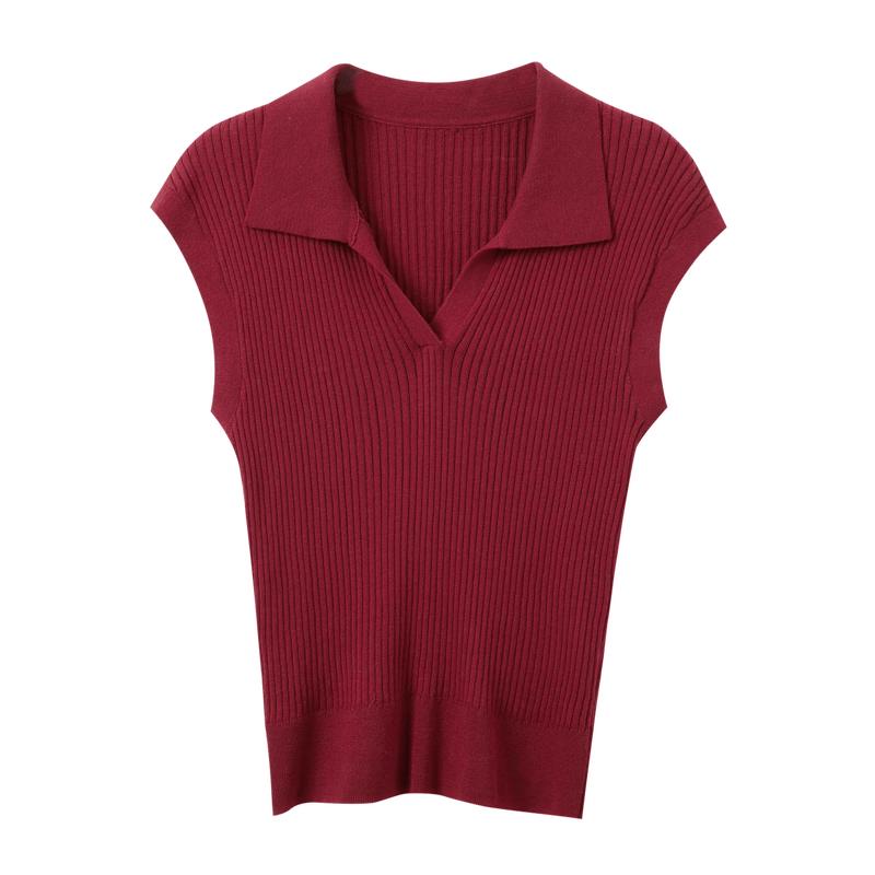 Women s Ribbed Knit Polo Short Sleeve Sweater S
Women s Ribbed Knit Polo Short Sleeve Sweater S