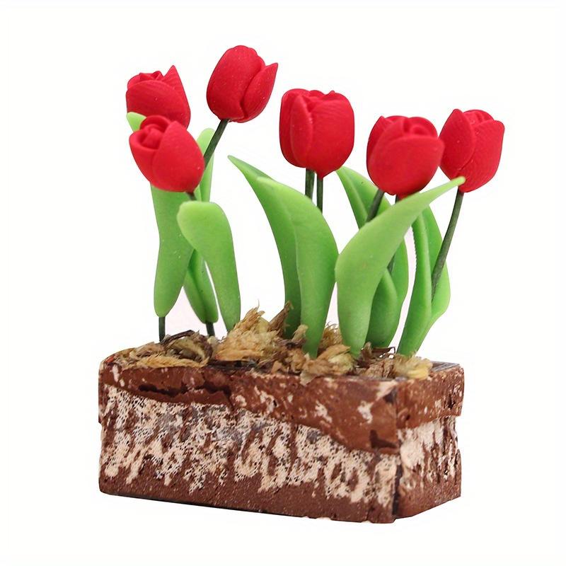 1:12 Mini Clay Flowers Tulip Bonsai Miniature Model for Garden Balcony Decoration Micro Landscape. Light Grey
1:12 Mini Clay Flowers Tulip Bonsai Miniature Model for Garden Balcony Decoration Micro Landscape. Light Grey
