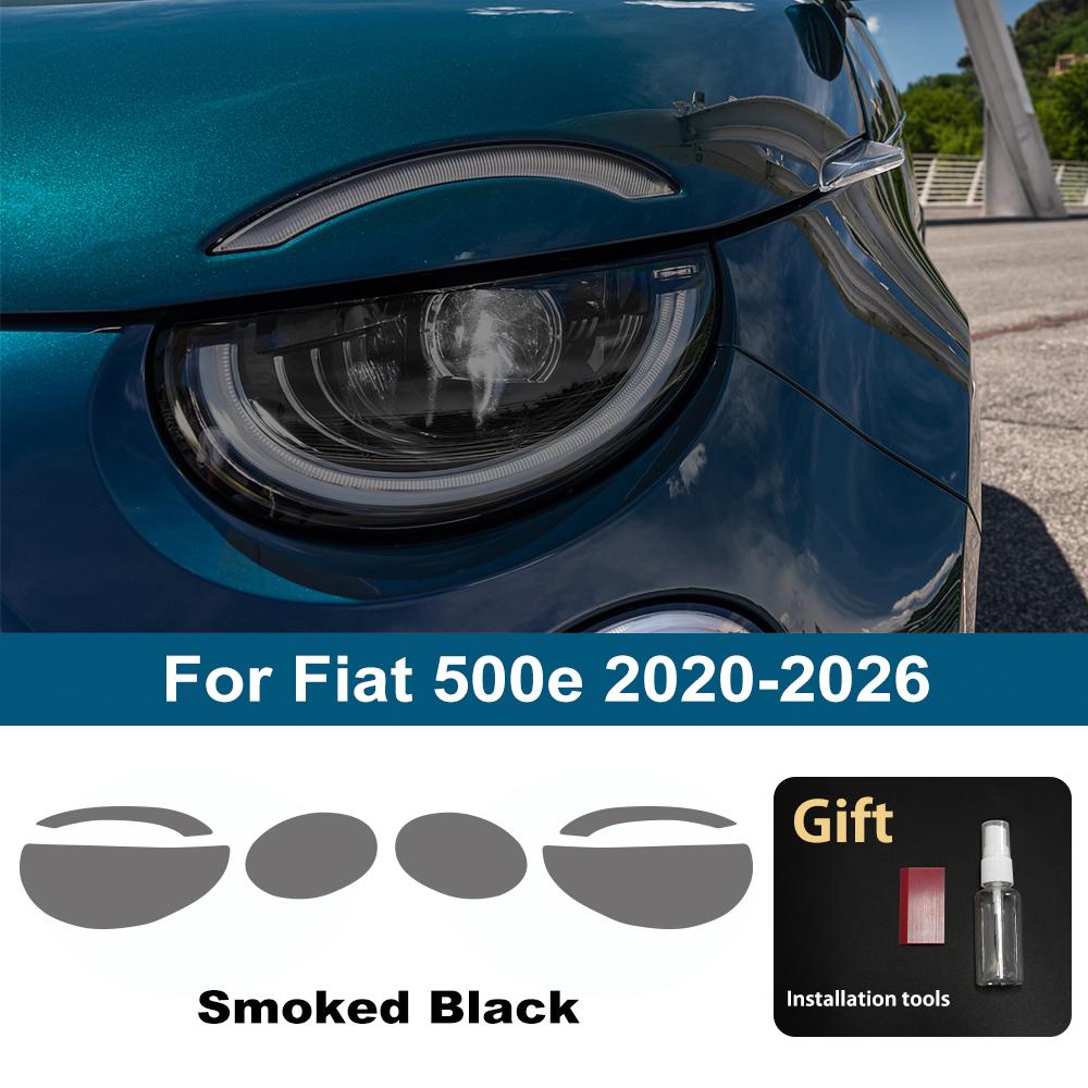 High-Gloss Smoke Black TPU Headlight Protective Film for Fiat 500e 2020-2026 Pre-Cut PPF Anti-Scratch Vinyl Wrapping Kit For 500e 20-26 SMK
High-Gloss Smoke Black TPU Headlight Protective Film for Fiat 500e 2020-2026 Pre-Cut PPF Anti-Scratch Vinyl Wrapping Kit For 500e 20-26 SMK