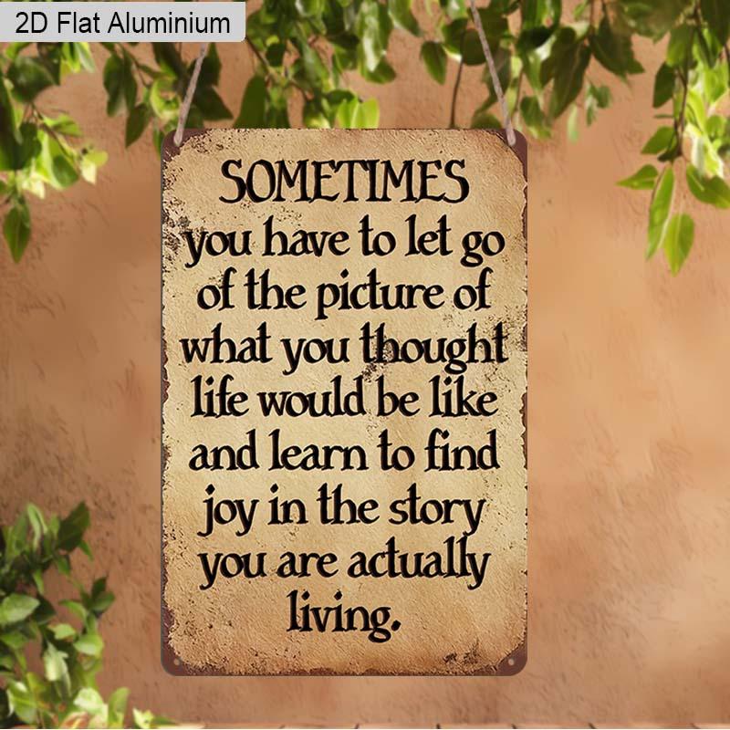 2D Flat 1pc Inspirational Vintage Aluminum Decoration Plaque, Sometimes You Have To Let Go Lettering Sign, Bedroom Decor, Office Decor, Therapy 20*30cm
2D Flat 1pc Inspirational Vintage Aluminum Decoration Plaque, Sometimes You Have To Let Go Lettering Sign, Bedroom Decor, Office Decor, Therapy 20*30cm