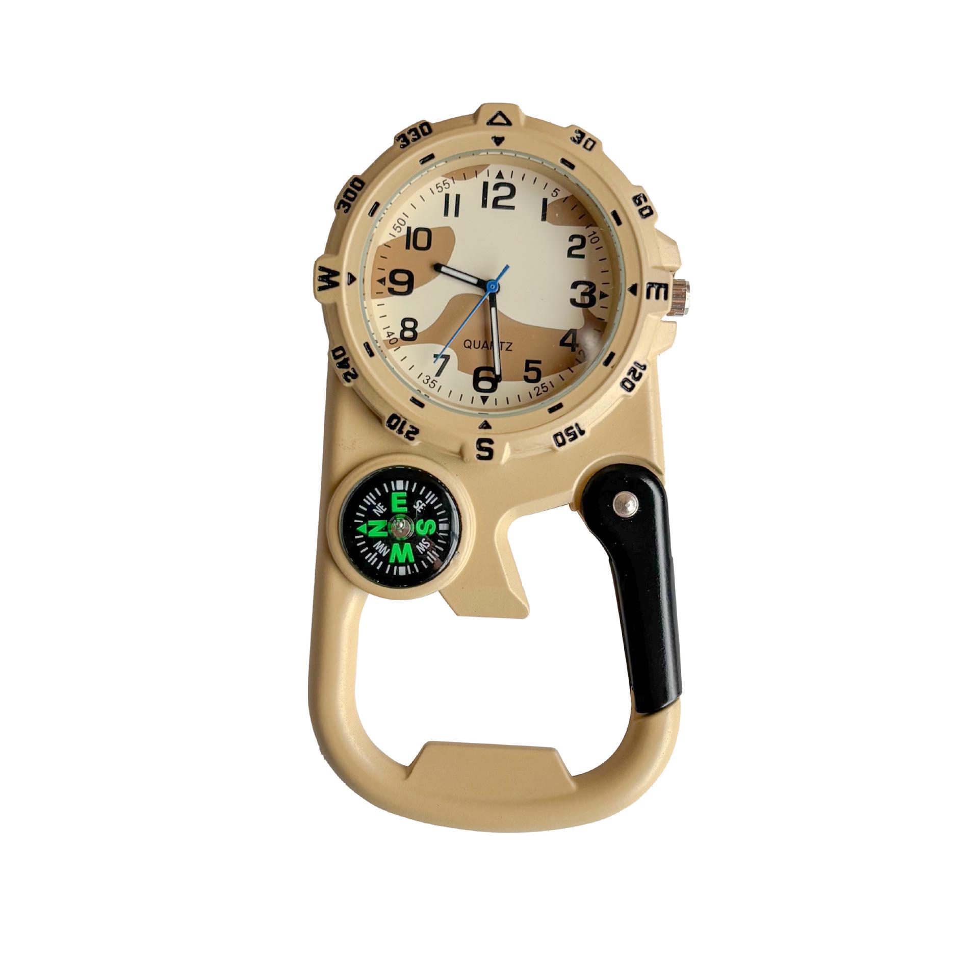 Camouflage Pocket Carabiner Watch with Compass, Bottle Opener, and Metal Buckle - Multi-Function Outdoor Mountaineering Gear. камуфляжный
Camouflage Pocket Carabiner Watch with Compass, Bottle Opener, and Metal Buckle - Multi-Function Outdoor Mountaineering Gear. камуфляжный