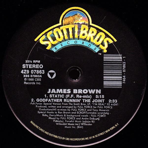 12inch Record JAMES BROWN - Static 4Z907863 Scotti Bros. Re 1988 US Dance & Electronica Used
12inch Record JAMES BROWN - Static 4Z907863 Scotti Bros. Re 1988 US Dance & Electronica Used