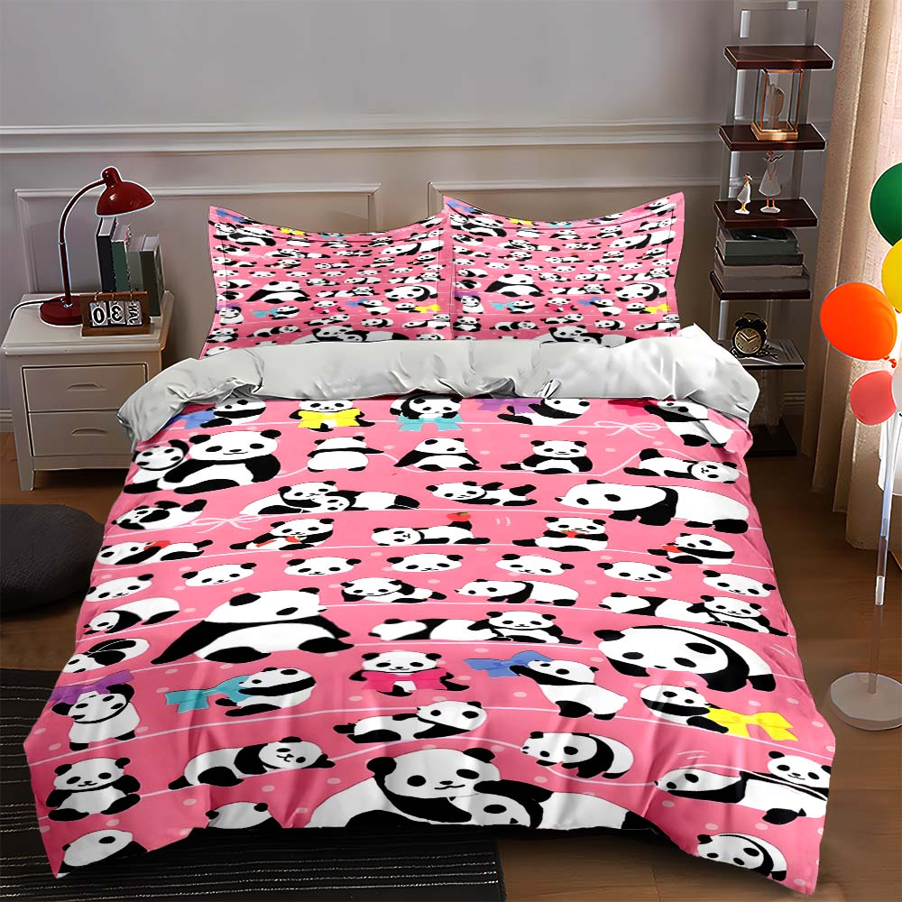 Pandas, pink, playful. Bedding Duvet cover sets Duvet covers Pillowcases gifts (1 * Duvet Cover 2 * Pillowcases, without duvet insert) 135x200cm
Pandas, pink, playful. Bedding Duvet cover sets Duvet covers Pillowcases gifts (1 * Duvet Cover 2 * Pillowcases, without duvet insert) 135x200cm