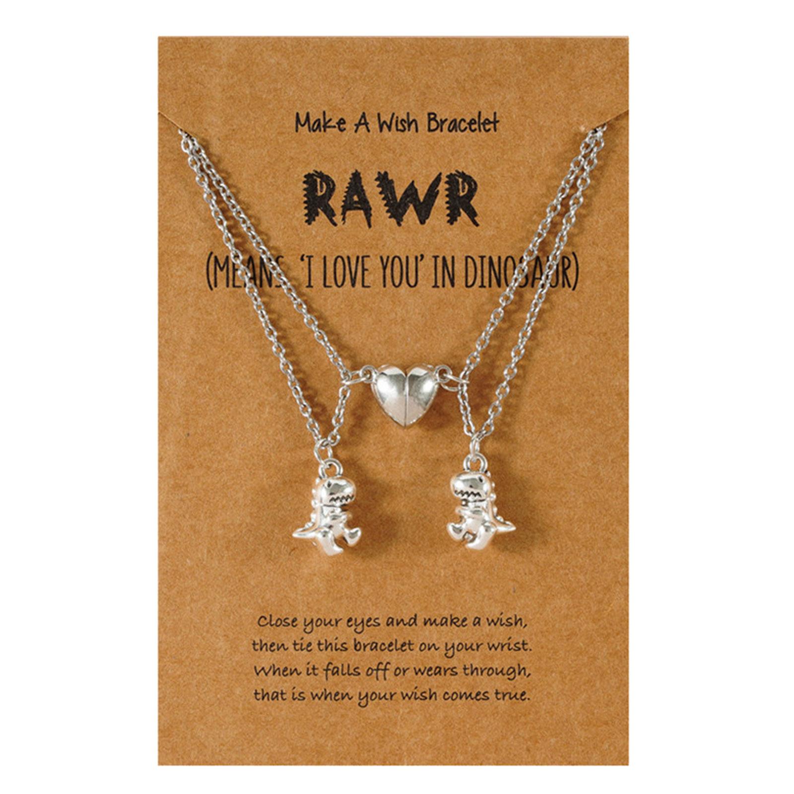 2Pcs Best Friend Necklaces Split Heart Friendship Necklace Dinosaur Pendant Jewelry Birthday Christmas Gifts for Women 1
2Pcs Best Friend Necklaces Split Heart Friendship Necklace Dinosaur Pendant Jewelry Birthday Christmas Gifts for Women 1