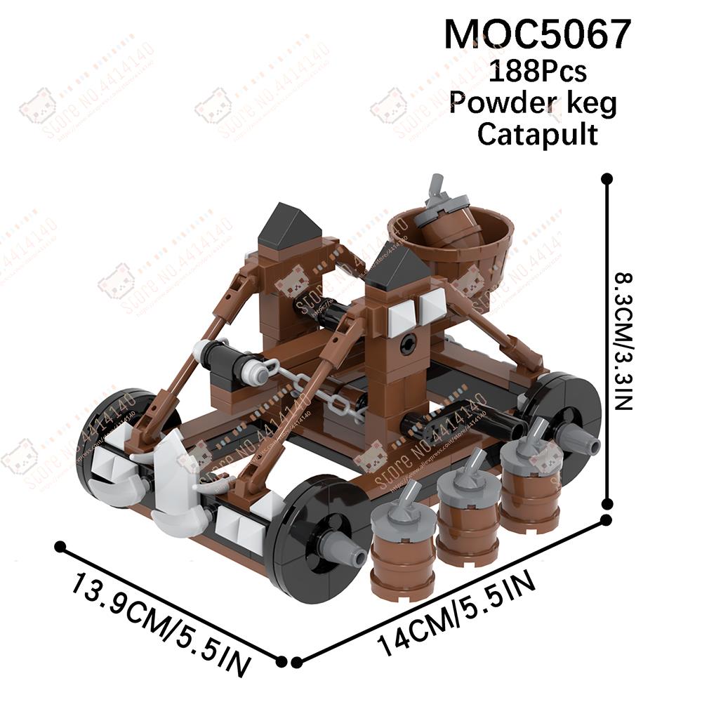 Military Series Weapons Medieval Catapult MOC Building Blocks DIY Battlefield Wreckage Architecture Model Assembly Toys For Kids
Military Series Weapons Medieval Catapult MOC Building Blocks DIY Battlefield Wreckage Architecture Model Assembly Toys For Kids