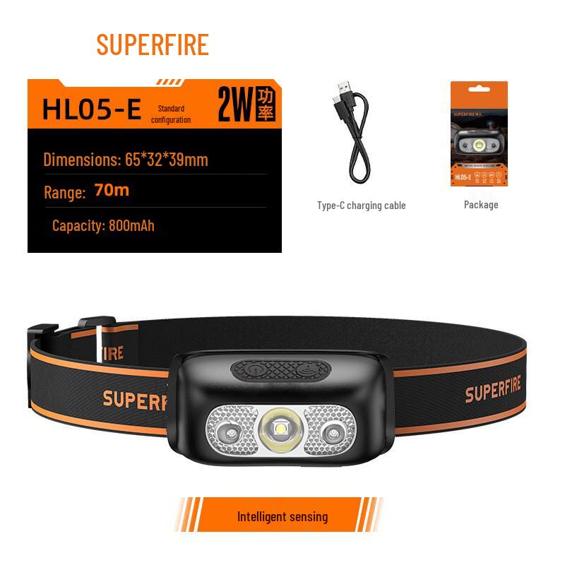 SupFire HL05-E Wave Sensor LED Headlamp
SupFire HL05-E Wave Sensor LED Headlamp