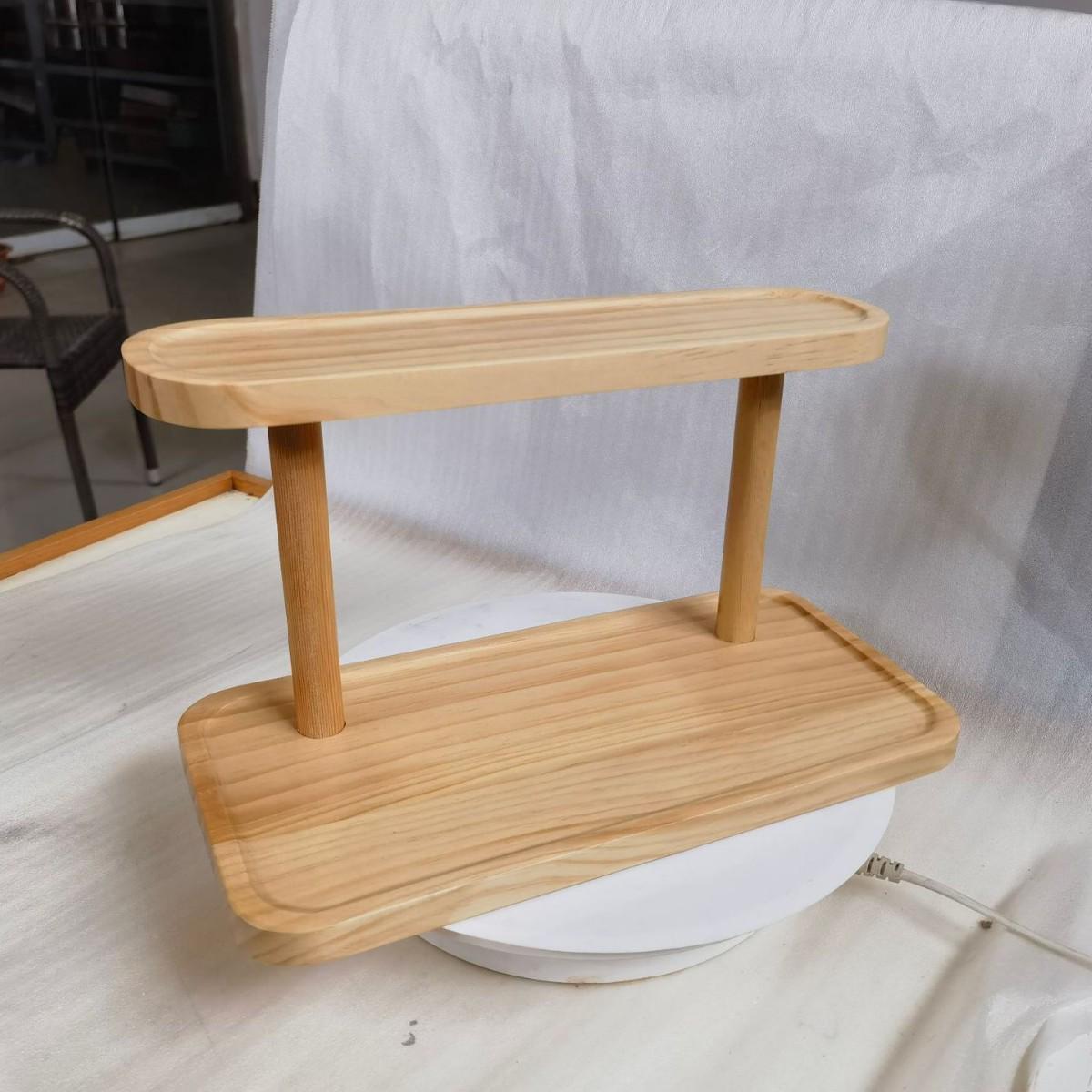 Modern Minimalist Double-Layer Wooden Dressing Table Organizer for Lipstick, Perfume, and Miscellaneous Items 32x16x18 cm
Modern Minimalist Double-Layer Wooden Dressing Table Organizer for Lipstick, Perfume, and Miscellaneous Items 32x16x18 cm