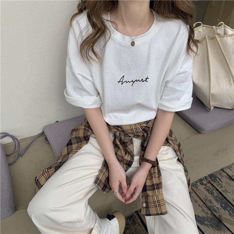 Summer Fashion Women Short Sleeve O Neck Letter Printed Casual Pullover Blouse T Shirt Top M
Summer Fashion Women Short Sleeve O Neck Letter Printed Casual Pullover Blouse T Shirt Top M