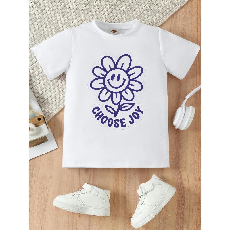 European sizes Girls Joyful Face & Flower Print Summer T-Shirt - Smiling Faces & Multicolor Floral Round Neck Top, Casual Beachwear for Girls 164cm білий
European sizes Girls Joyful Face & Flower Print Summer T-Shirt - Smiling Faces & Multicolor Floral Round Neck Top, Casual Beachwear for Girls 164cm білий