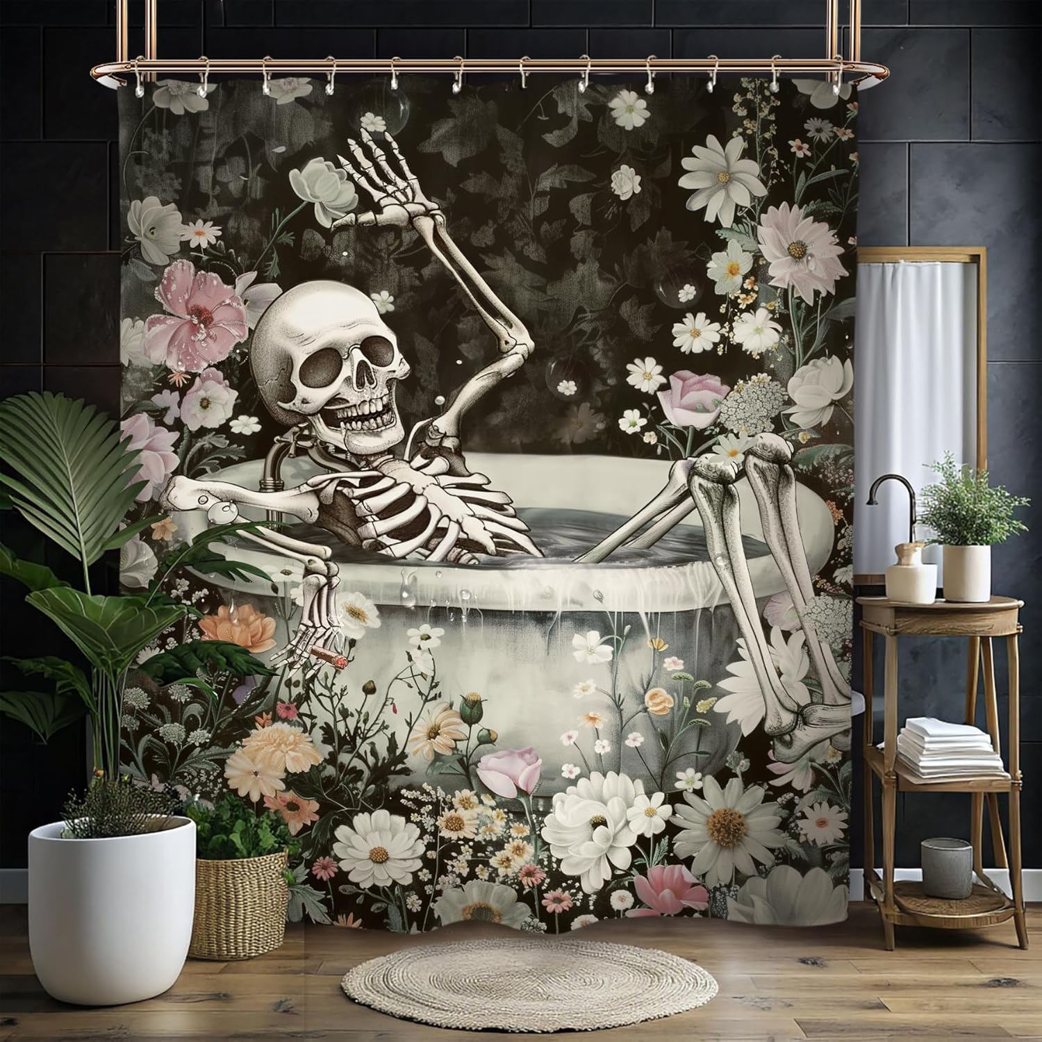 Moon Phase Celestial Moonlit Gothic Shower Curtain Set Zodiac Constellation Astrology Tarot Witch Polyester Waterproof Cloth W60H190(CM)-1 Pcs
Moon Phase Celestial Moonlit Gothic Shower Curtain Set Zodiac Constellation Astrology Tarot Witch Polyester Waterproof Cloth W60H190(CM)-1 Pcs