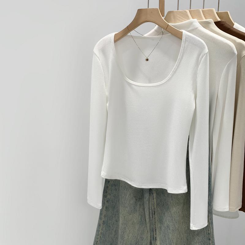 Korean Style U-Neck Base Layer Women s Top - Autumn Winter 2025, Long Sleeve T-Shirt Extra Large білий
Korean Style U-Neck Base Layer Women s Top - Autumn Winter 2025, Long Sleeve T-Shirt Extra Large білий