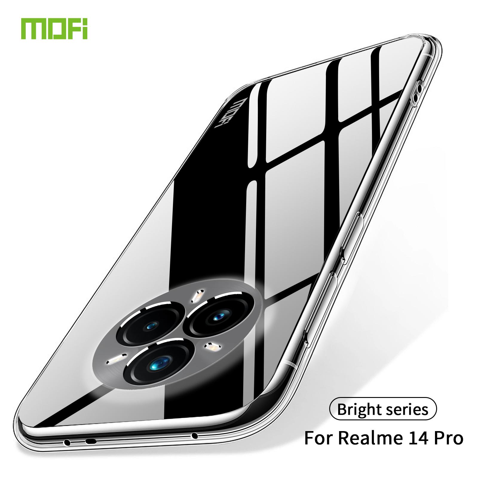 For Realme 14 Pro 5G Clear Phone Case MOFI Ultra-Thin TPU Phone Back Cover Transparent
For Realme 14 Pro 5G Clear Phone Case MOFI Ultra-Thin TPU Phone Back Cover Transparent