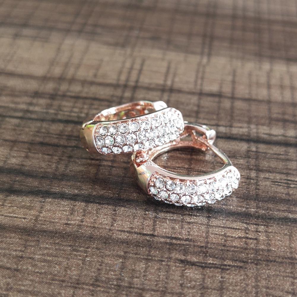 Женские гламурные белые мерцающие уникальные полые серьги золотого цвета с кристаллами золотой