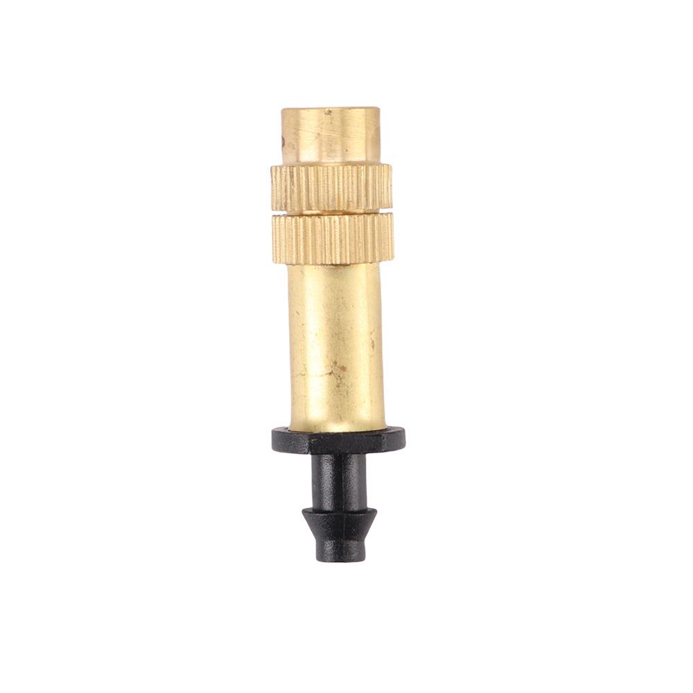 6mm Push-In Copper Atomizing Nozzle for Drip Irrigation, Compatible with 4/7 Capillary Tube, Ideal for Cooling and Flower Watering.
6mm Push-In Copper Atomizing Nozzle for Drip Irrigation, Compatible with 4/7 Capillary Tube, Ideal for Cooling and Flower Watering.