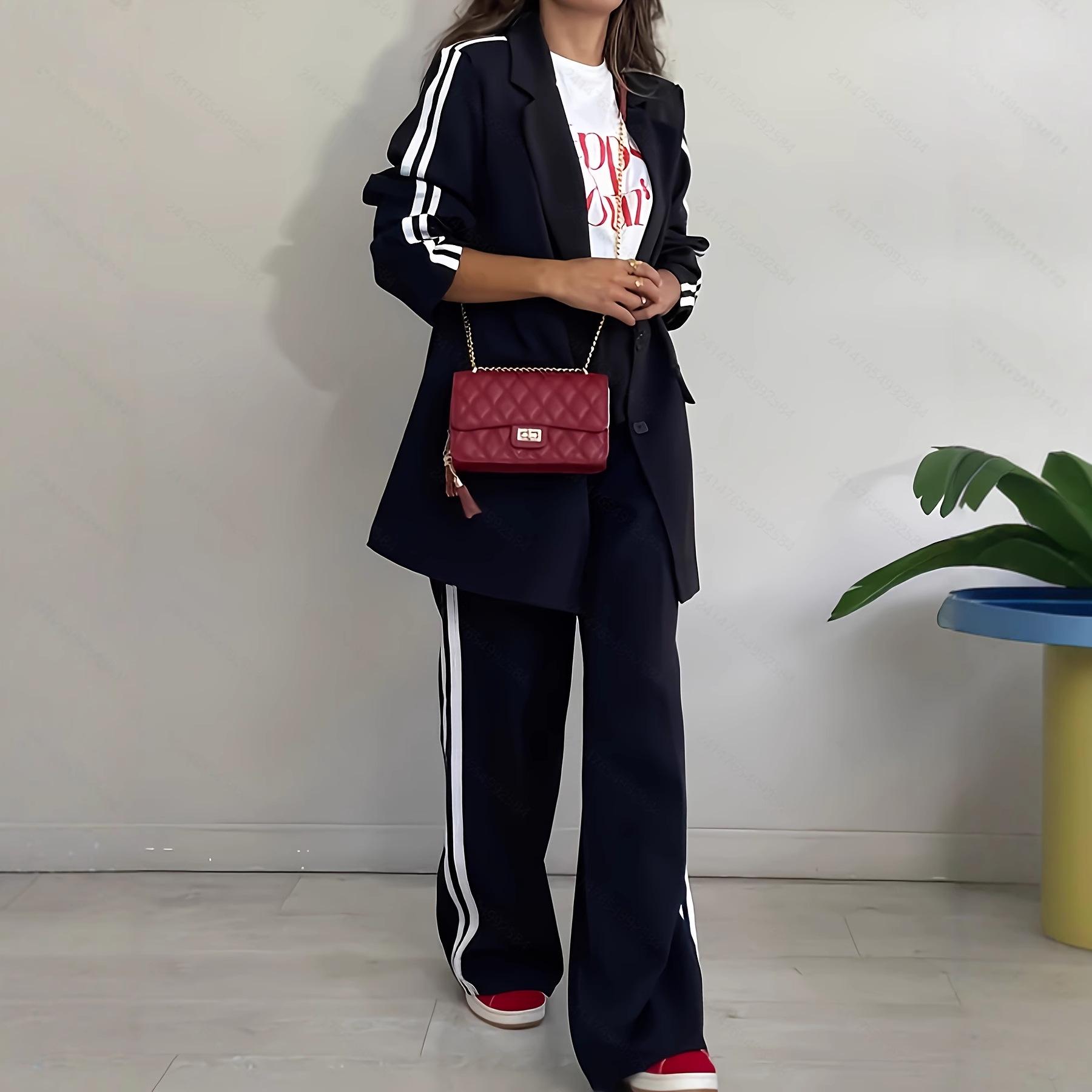 Women s Autumn Casual Loose Solid Color Suit Set with Lining Double Extra Large чёрный
Women s Autumn Casual Loose Solid Color Suit Set with Lining Double Extra Large чёрный