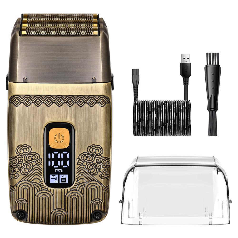 HATTEKER Shaver Professional Electric Razor Shaving Machine Waterproof Beard Trimmer Metal Razor Digital Display Shavers for Men бронзовий
HATTEKER Shaver Professional Electric Razor Shaving Machine Waterproof Beard Trimmer Metal Razor Digital Display Shavers for Men бронзовий