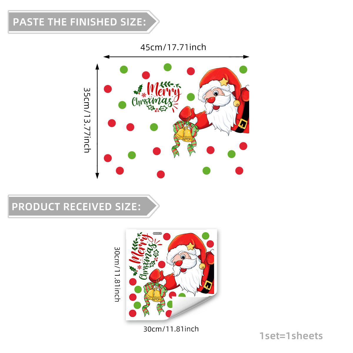 Ms6459 Creative Santa Claus Bell Children S Room Wall Sticker Holiday Decoration Living Room Bedroom Large Volume Negotiable Price
Ms6459 Creative Santa Claus Bell Children S Room Wall Sticker Holiday Decoration Living Room Bedroom Large Volume Negotiable Price