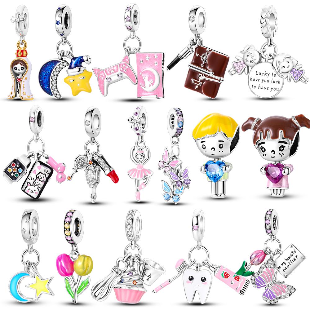 Новые подвески из стерлингового серебра 925 пробы, розовая серия, кулон со звездами, бусины, висячие, подходят, ожерелье, браслет, подарок для женщин
Новые подвески из стерлингового серебра 925 пробы, розовая серия, кулон со звездами, бусины, висячие, подходят, ожерелье, браслет, подарок для женщин