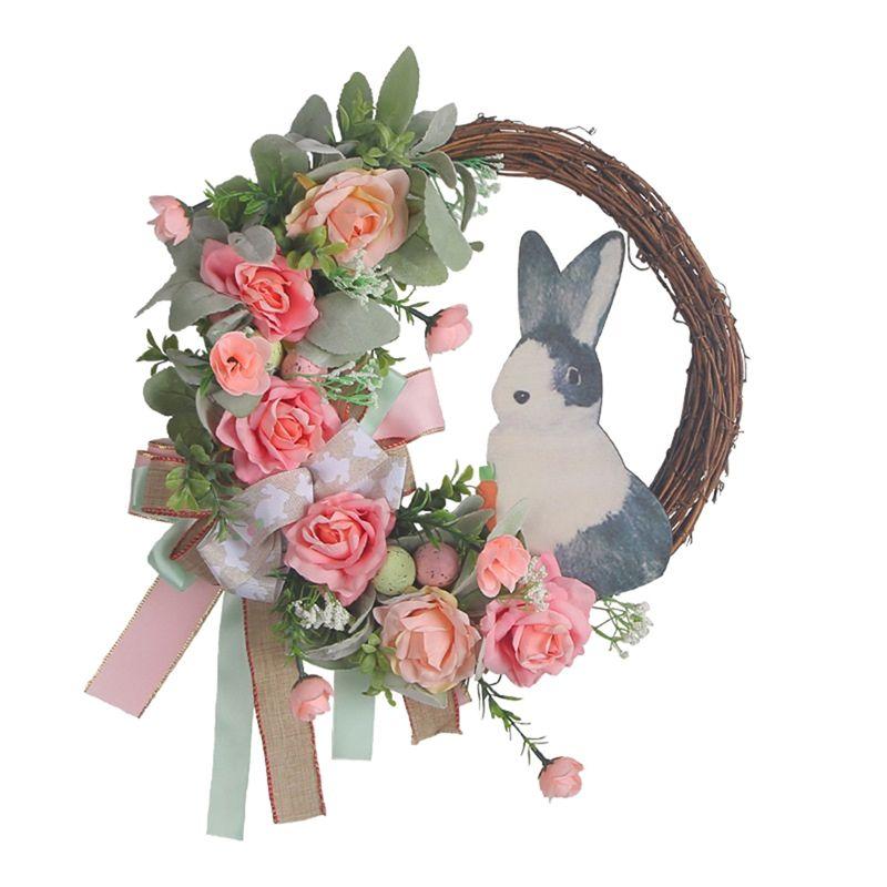 AEE4-Easter Wreath For Front Door Decoration Easter Egg Bunny Flower Garland For Front Door Art Decor Spring Door Wall Window
AEE4-Easter Wreath For Front Door Decoration Easter Egg Bunny Flower Garland For Front Door Art Decor Spring Door Wall Window
