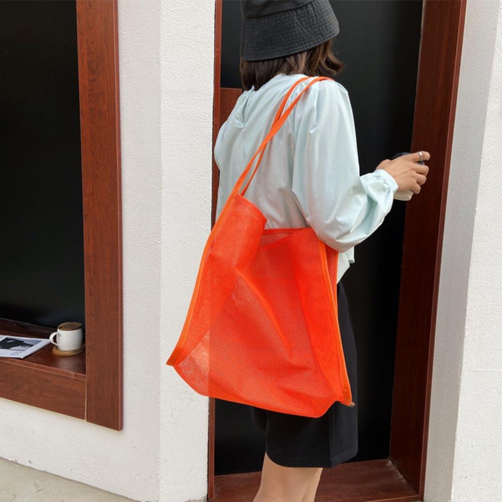 Nylon Beach Handbag Pockets Fluorescence Color Handbag Tote Bag Mesh Shoulder Bag Outdoor
Nylon Beach Handbag Pockets Fluorescence Color Handbag Tote Bag Mesh Shoulder Bag Outdoor
