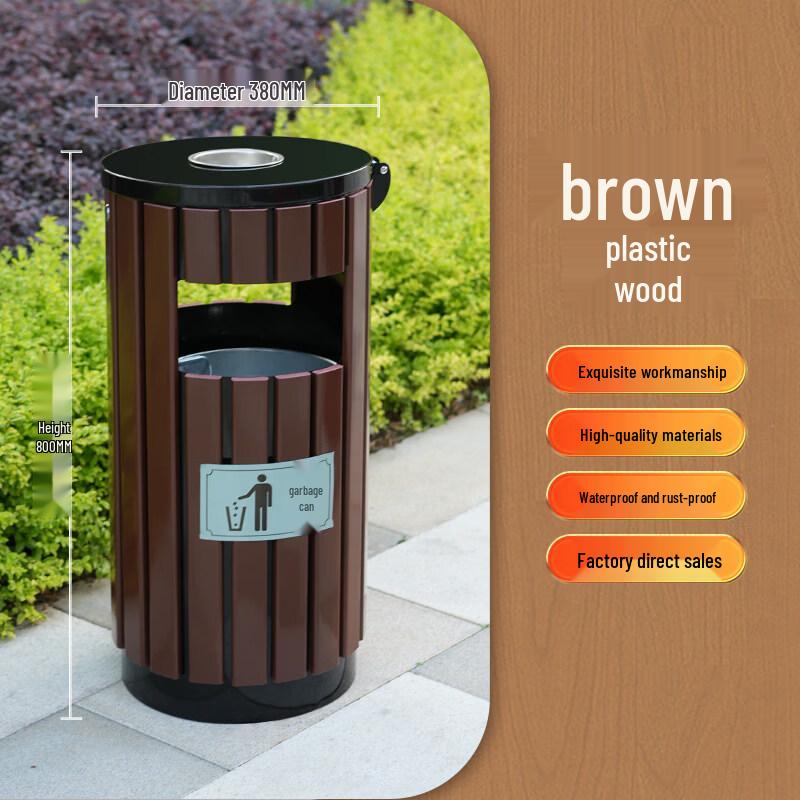 Outdoor Steel-Wood Round Waste Bin
Outdoor Steel-Wood Round Waste Bin