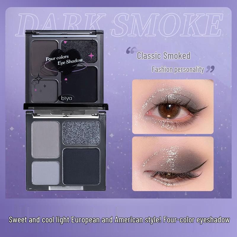 Палетка теней для век Biya Glam Gothic - Квады с шиммером и матовые для дымчатого панк-макияжа
Палетка теней для век Biya Glam Gothic - Квады с шиммером и матовые для дымчатого панк-макияжа