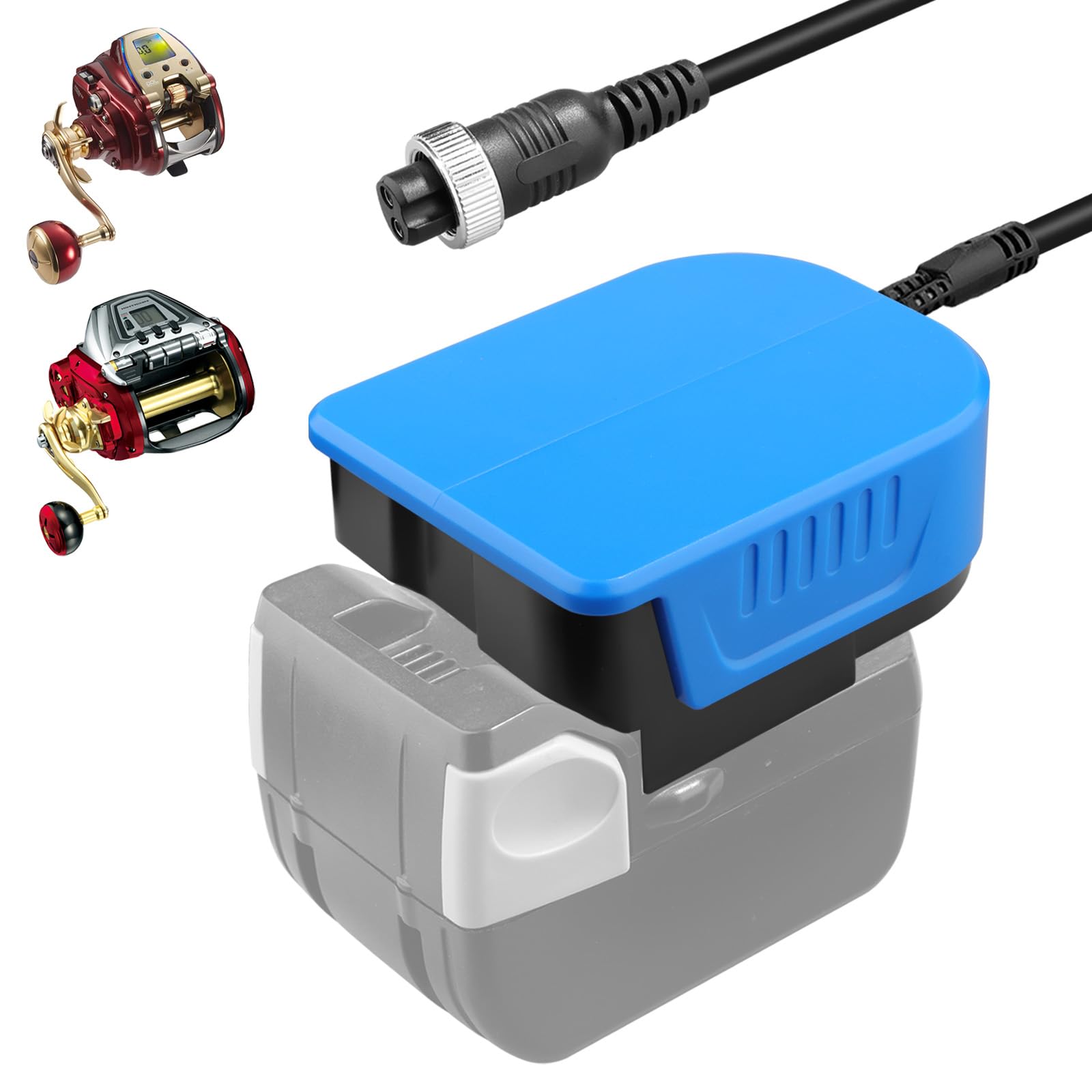 Compatible with Hikoki Net Fishing Boat Power Cord Reel Cable for Yamato 800 SABORG 1200 1200J 1200MJ Electric Fishing New Power Cable Connection синій
Compatible with Hikoki Net Fishing Boat Power Cord Reel Cable for Yamato 800 SABORG 1200 1200J 1200MJ Electric Fishing New Power Cable Connection синій