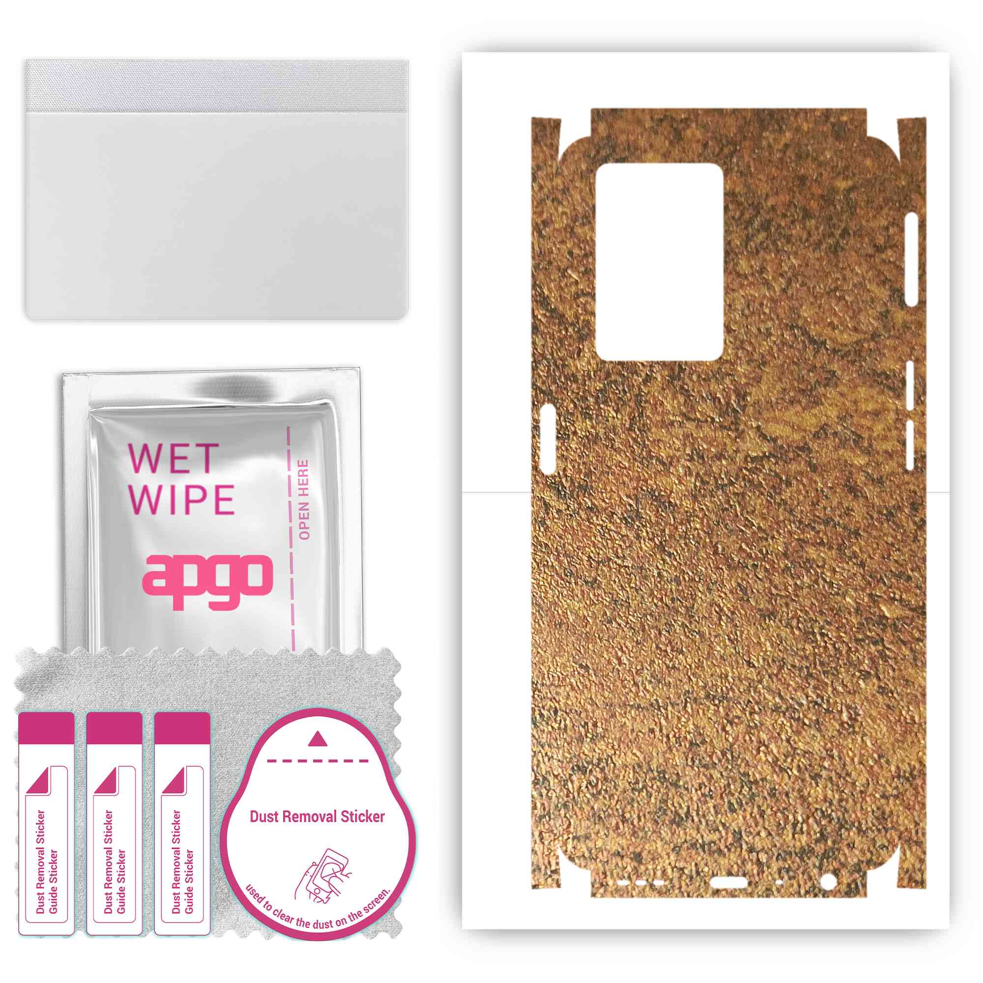 apgo Protective Skin Sticker for the back+sides compatible with Oppo A77 4G, Full Wrap Film, Foil, Vinyl - Pattern Rusty Copper
apgo Protective Skin Sticker for the back+sides compatible with Oppo A77 4G, Full Wrap Film, Foil, Vinyl - Pattern Rusty Copper