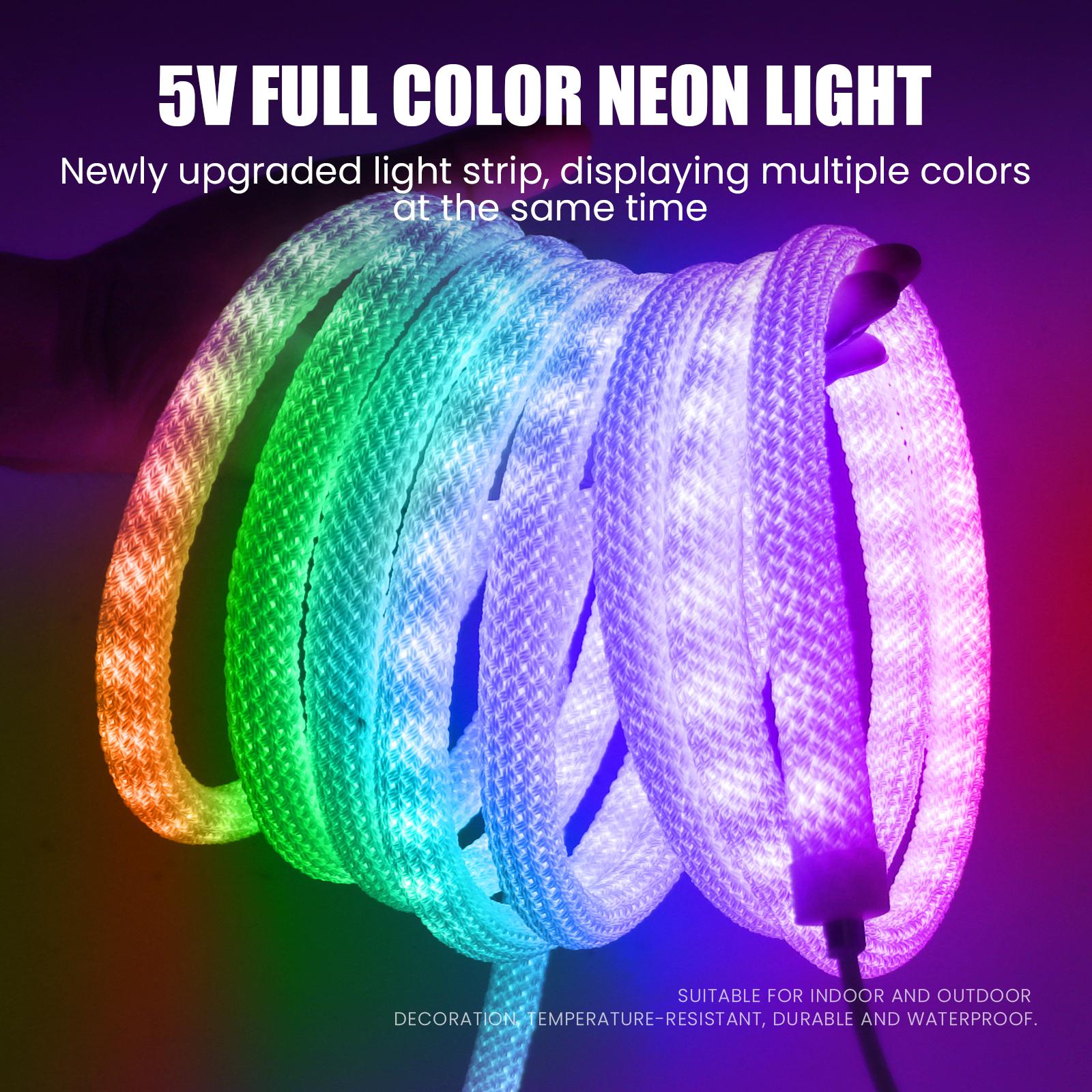 DC 5V WS2812B Addressable Dream Color RGB Neon Strip IP67 Room Decor Led Strip Diode Pixel Silicon Tube Light 1m
DC 5V WS2812B Addressable Dream Color RGB Neon Strip IP67 Room Decor Led Strip Diode Pixel Silicon Tube Light 1m