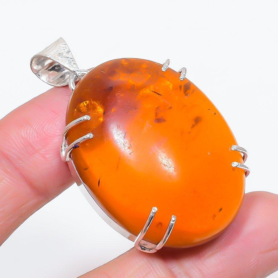 Natural Baltic Amber Gemstone 925 Sterling Silver Jewelry Pendant 1.97 c1j38
Natural Baltic Amber Gemstone 925 Sterling Silver Jewelry Pendant 1.97 c1j38
