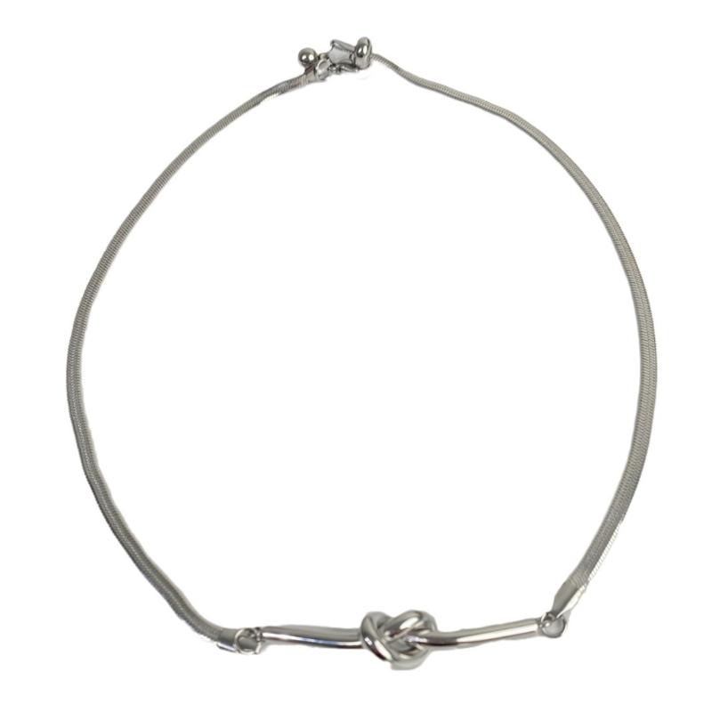 Titanium Steel Snake Bone Chain Adjustable Length Necklace with Knot Pendant Jewelry Valentines Day Gift For Women 1
Titanium Steel Snake Bone Chain Adjustable Length Necklace with Knot Pendant Jewelry Valentines Day Gift For Women 1