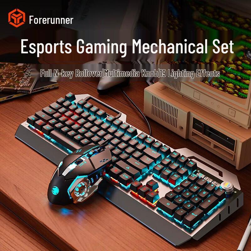 EWEADN TK900 Wired Mechanical Keyboard and Mouse Combo
EWEADN TK900 Wired Mechanical Keyboard and Mouse Combo