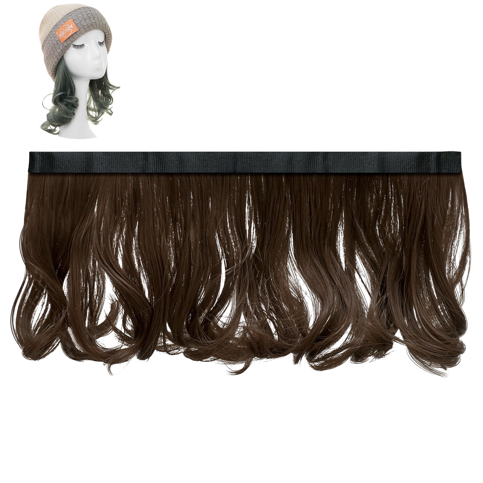 TefuRe Magical Extensions Эксклюзивные наращивания Одинарный парик с короткими вьющимися волосами Наращивание париков Сменные волосы Легко надевать и снимать
TefuRe Magical Extensions Эксклюзивные наращивания Одинарный парик с короткими вьющимися волосами Наращивание париков Сменные волосы Легко надевать и снимать