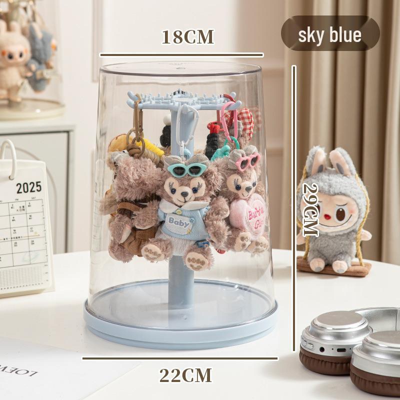 Labubu Rotating Vinyl Keychain Display Stand: Transparent, Dustproof Doll Storage Box
Labubu Rotating Vinyl Keychain Display Stand: Transparent, Dustproof Doll Storage Box