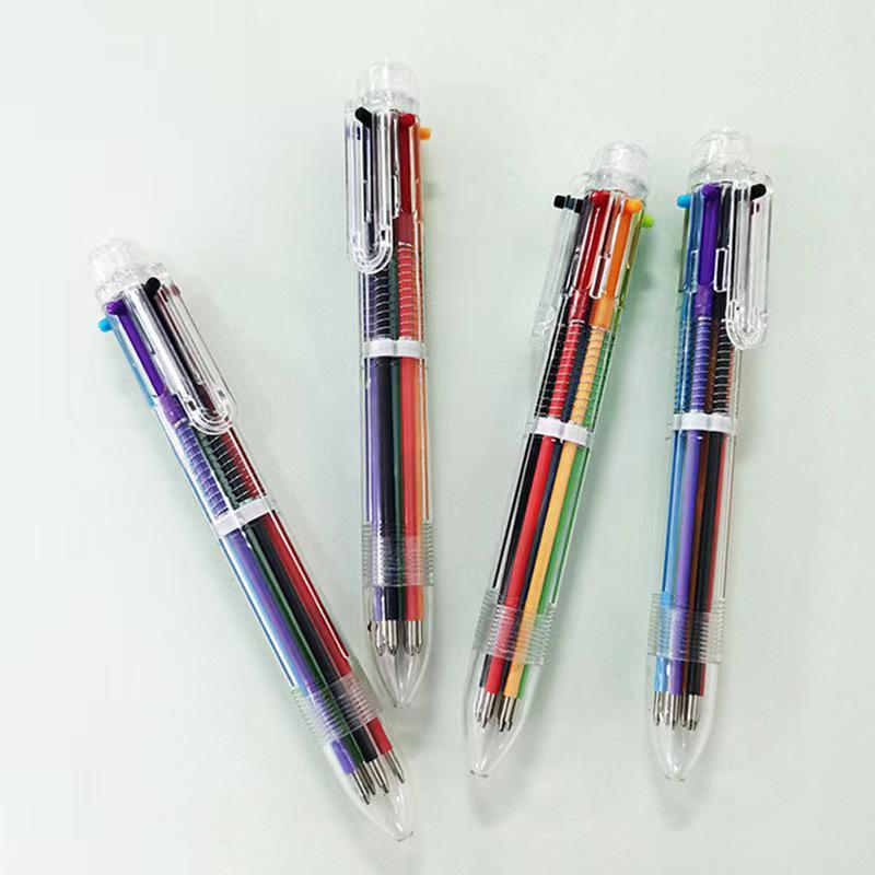 Transparent Multi-Color Cartoon Ballpoint Pen - 6 Shades in One for Creative Students 0.5mm
Transparent Multi-Color Cartoon Ballpoint Pen - 6 Shades in One for Creative Students 0.5mm