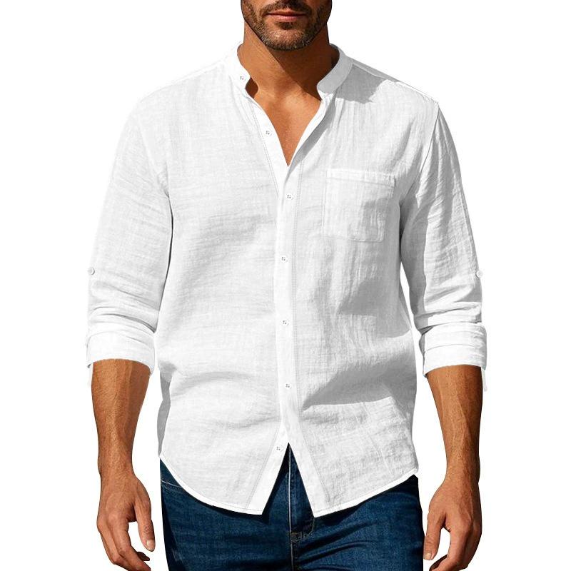 2026 Men s Long-Sleeve Stand-Up Collar Breathable Pocket Shirt – Chinese Style M белый
2026 Men s Long-Sleeve Stand-Up Collar Breathable Pocket Shirt – Chinese Style M белый