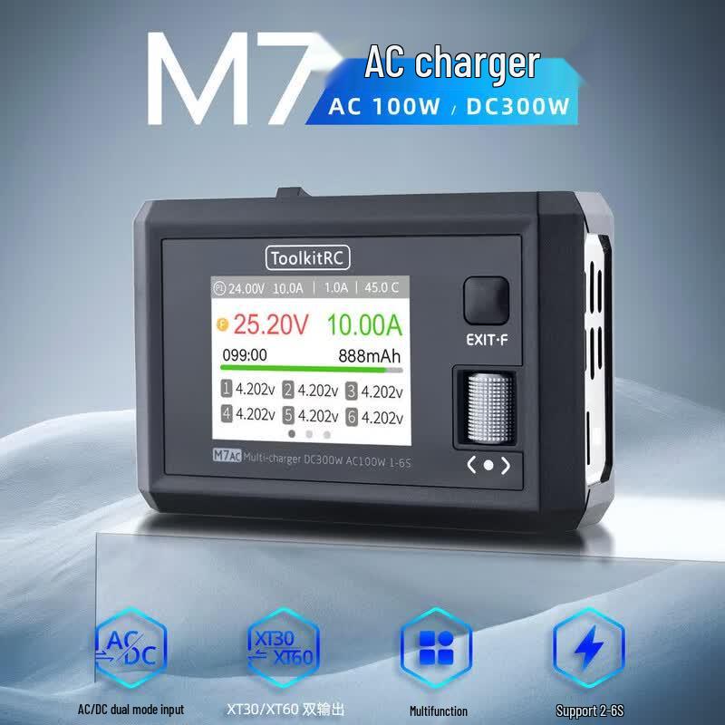 ToolkitRC M7AC AC/DC LiPo Balance Charger
ToolkitRC M7AC AC/DC LiPo Balance Charger
