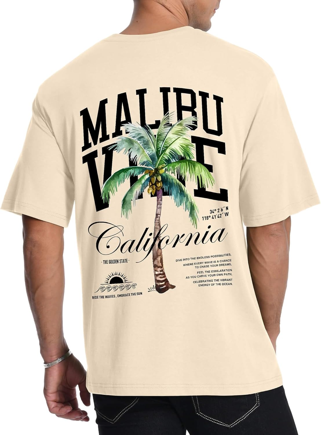 Mens Graphic T-Shirts Short Sleeve Malibu Vibe Palm Tree Print Top 100% Cotton Casual California Tees for Men S разноцветный
Mens Graphic T-Shirts Short Sleeve Malibu Vibe Palm Tree Print Top 100% Cotton Casual California Tees for Men S разноцветный