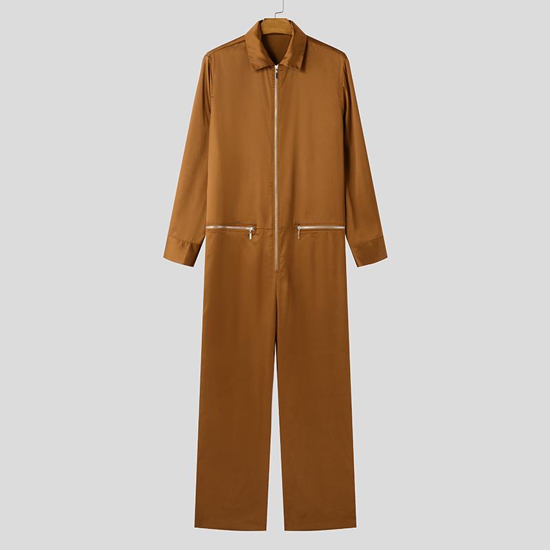 INCERUN Мужские комбинезоны с отворотом и застежкой-молнией, с длинным рукавом, повседневные длинные комбинезоны 3XL коричневый
INCERUN Мужские комбинезоны с отворотом и застежкой-молнией, с длинным рукавом, повседневные длинные комбинезоны 3XL коричневый