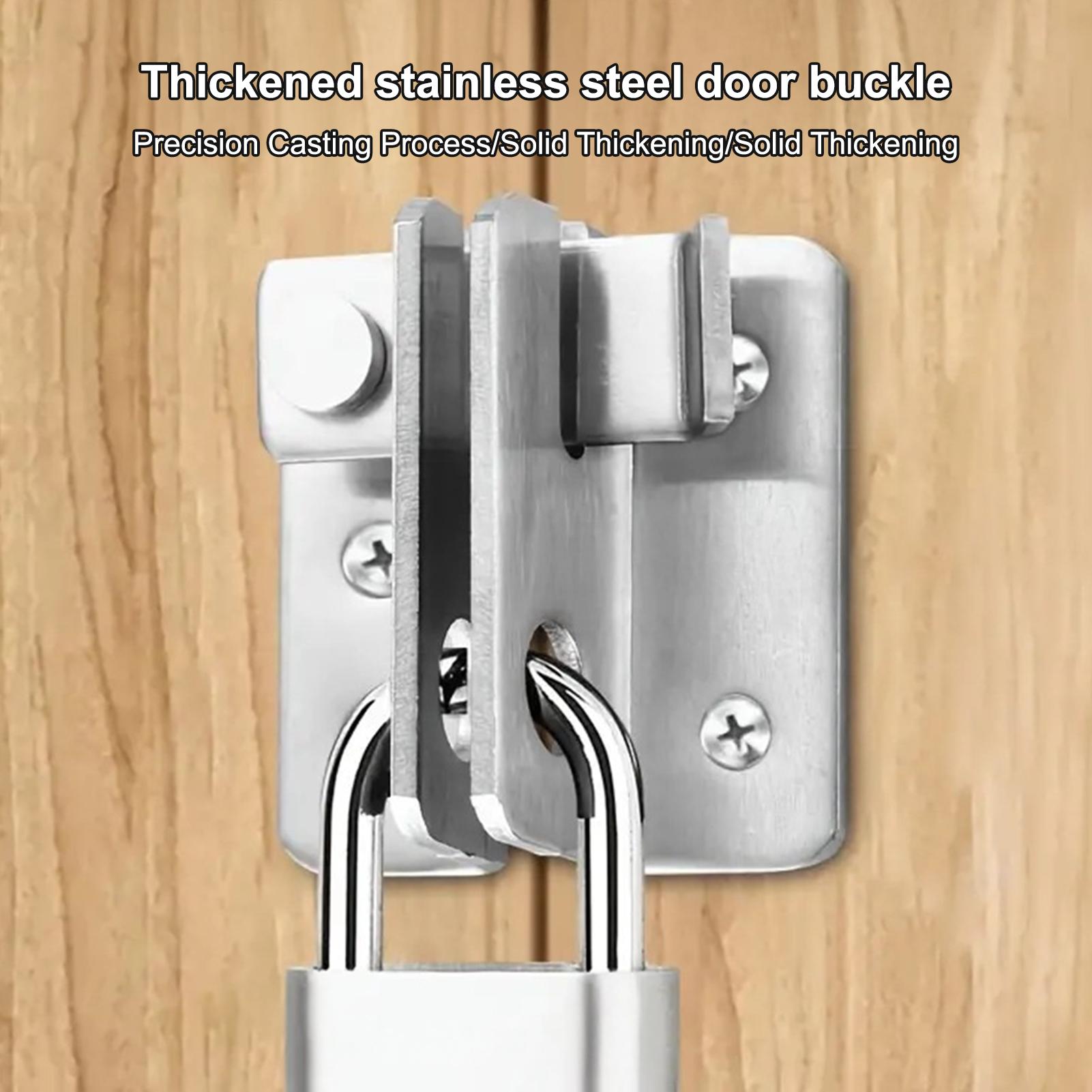 Stainless Steel Security-Door Latch with Lock Hole Universal Left Right Installation
Stainless Steel Security-Door Latch with Lock Hole Universal Left Right Installation