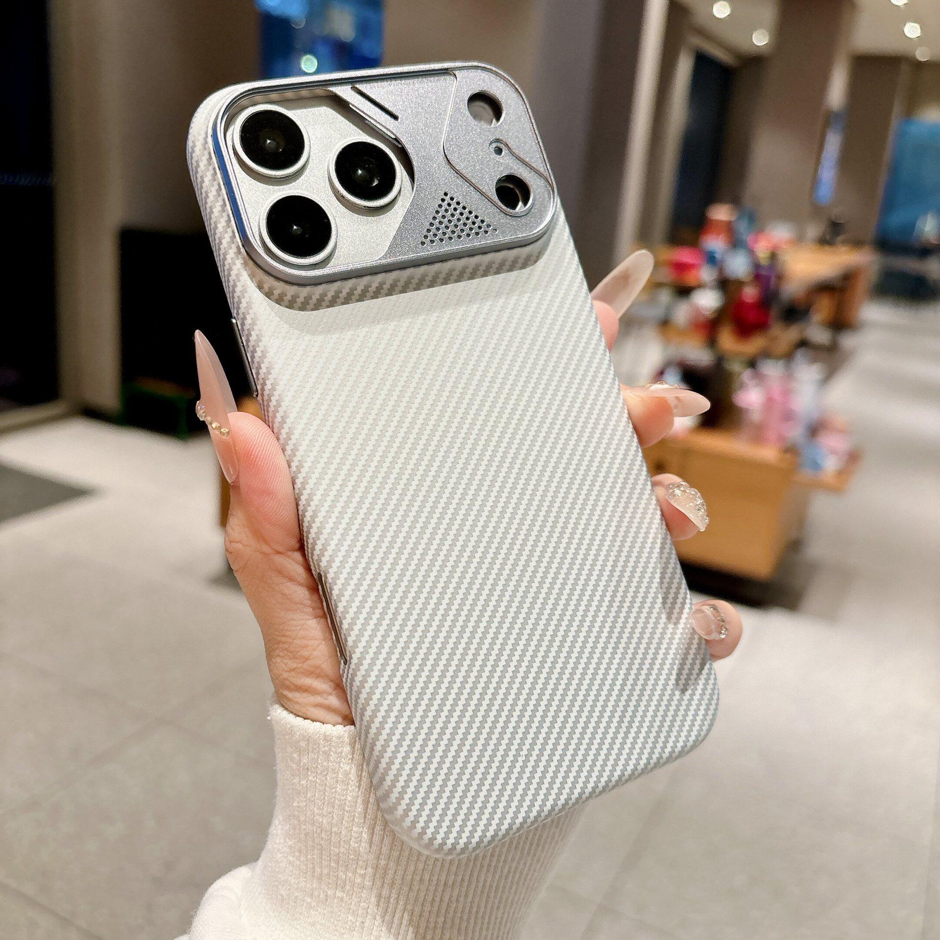 Kevlar Texture Magnetic Case for iPhone 17 Pro Max iPhone 17 Pro срібло сірий колір
Kevlar Texture Magnetic Case for iPhone 17 Pro Max iPhone 17 Pro срібло сірий колір