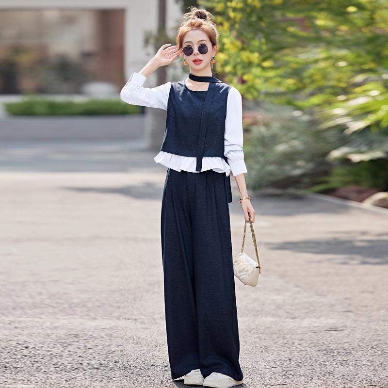 Spring 2025 Design: Wide-Leg Pants & Faux Two-Piece Top Set YF2550 XXL (130-140 jin) білий
Spring 2025 Design: Wide-Leg Pants & Faux Two-Piece Top Set YF2550 XXL (130-140 jin) білий