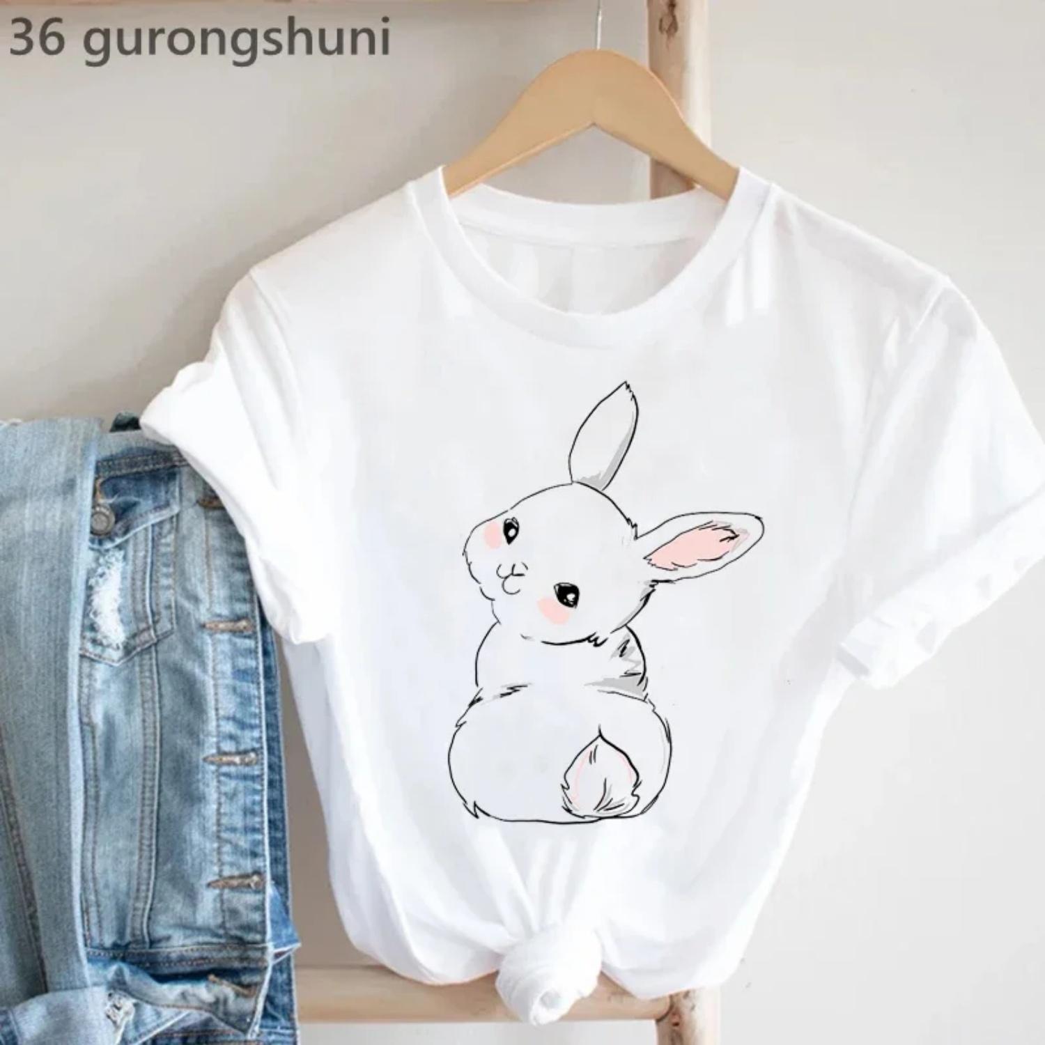 2025Cute Rabbit Chubby Butt Animal Printed Tshirt Women Funny Tshirt Femme Summer Tops Harajuku Shirt Female T-Shirt XXXXXL білий
2025Cute Rabbit Chubby Butt Animal Printed Tshirt Women Funny Tshirt Femme Summer Tops Harajuku Shirt Female T-Shirt XXXXXL білий