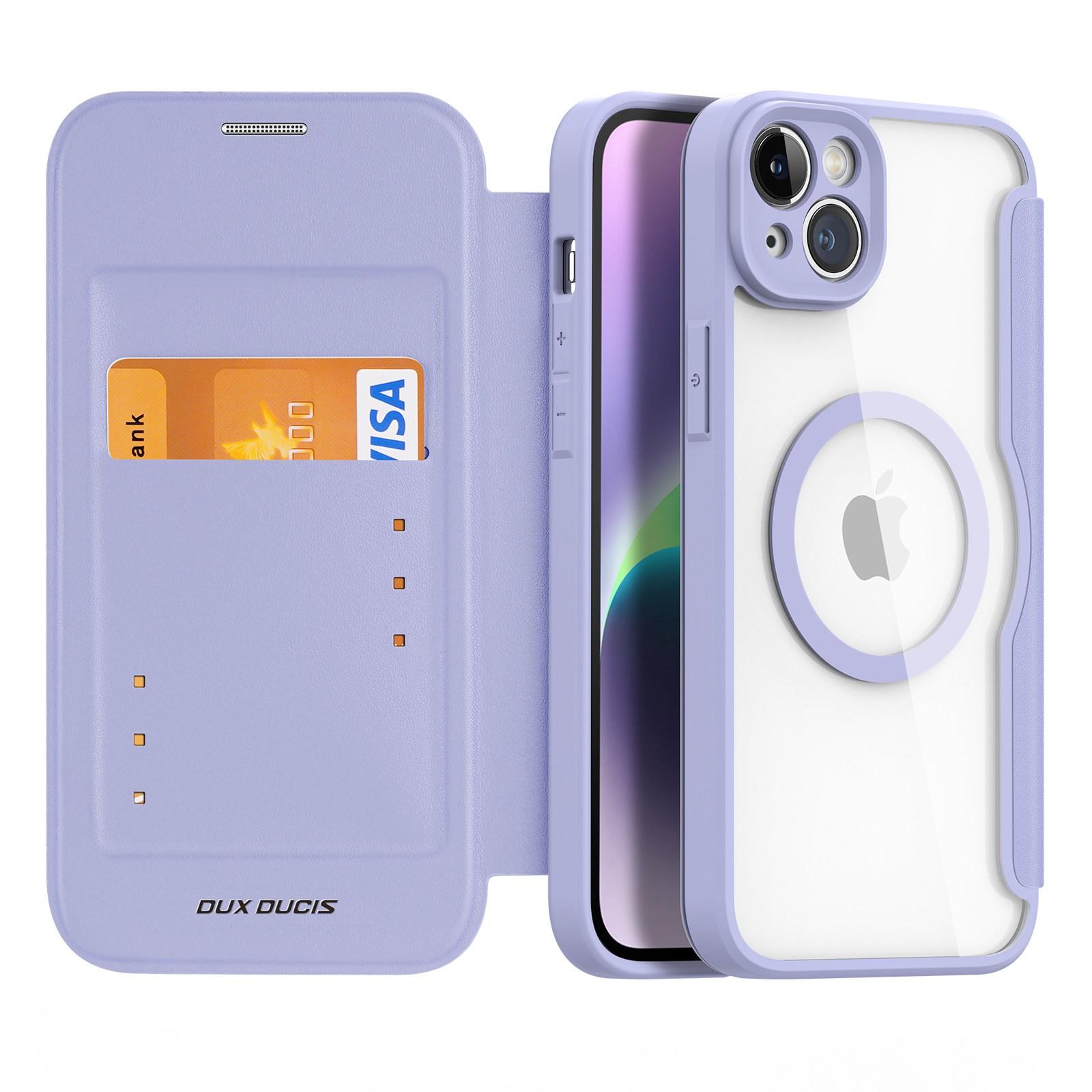 For iPhone 14 Plus Leather Case DUX DUCIS Skin X Pro Series Flip Cover Compatible with MagSafe Purple
For iPhone 14 Plus Leather Case DUX DUCIS Skin X Pro Series Flip Cover Compatible with MagSafe Purple